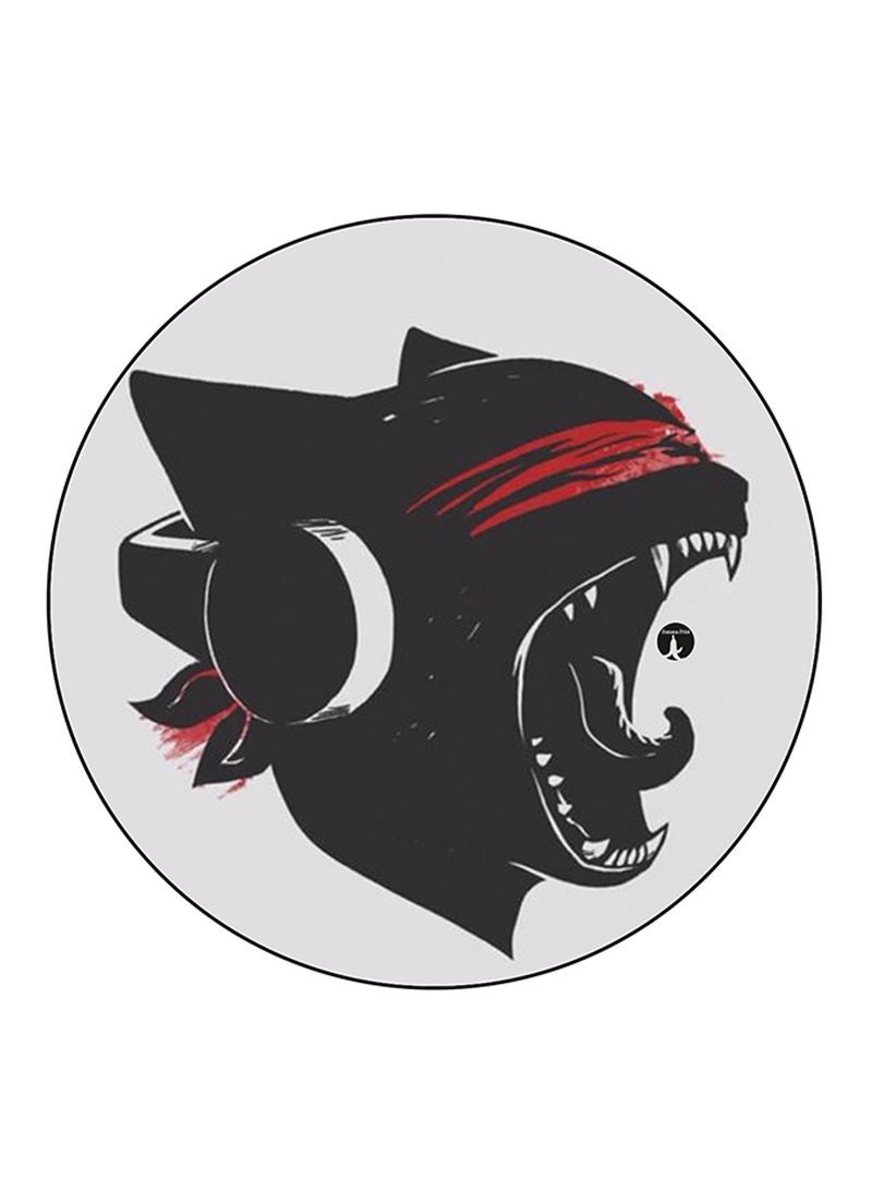 Cat Printed Mouse Pad  Multicolour