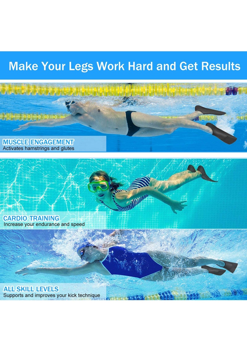 Kids Swim Fins Youth Flippers for Swimming Training and Snorkeling  for Beginners Boys and Girls - Image 2