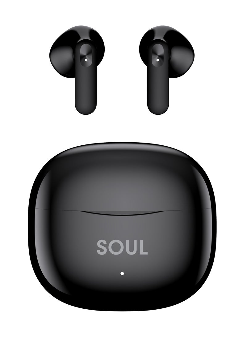 Xcell Xcell Soul13 Signature Wireless Earbuds | Ergonomic Stem Design, IPX4 Water Resistant | 5Hr Playtime + 5Hr Talktime | TWS with Touch Controls for iOS/Android | Compact & Stylish – Black  - Image 5