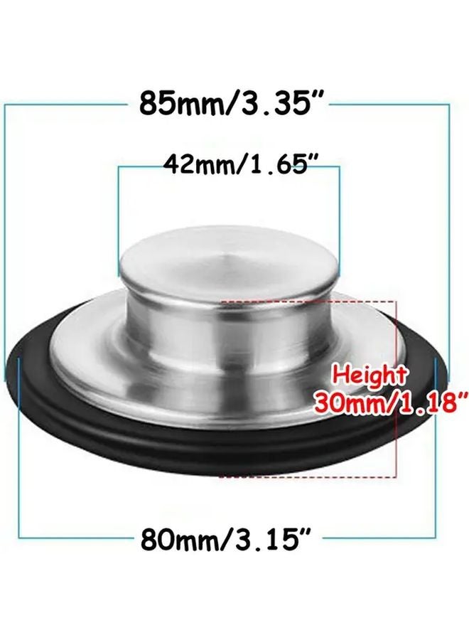 Stainless Steel Kitchen Sink Stopper Heavy Duty Garbage Disposal Plug 3 1 2 Inch Drain - Image 4