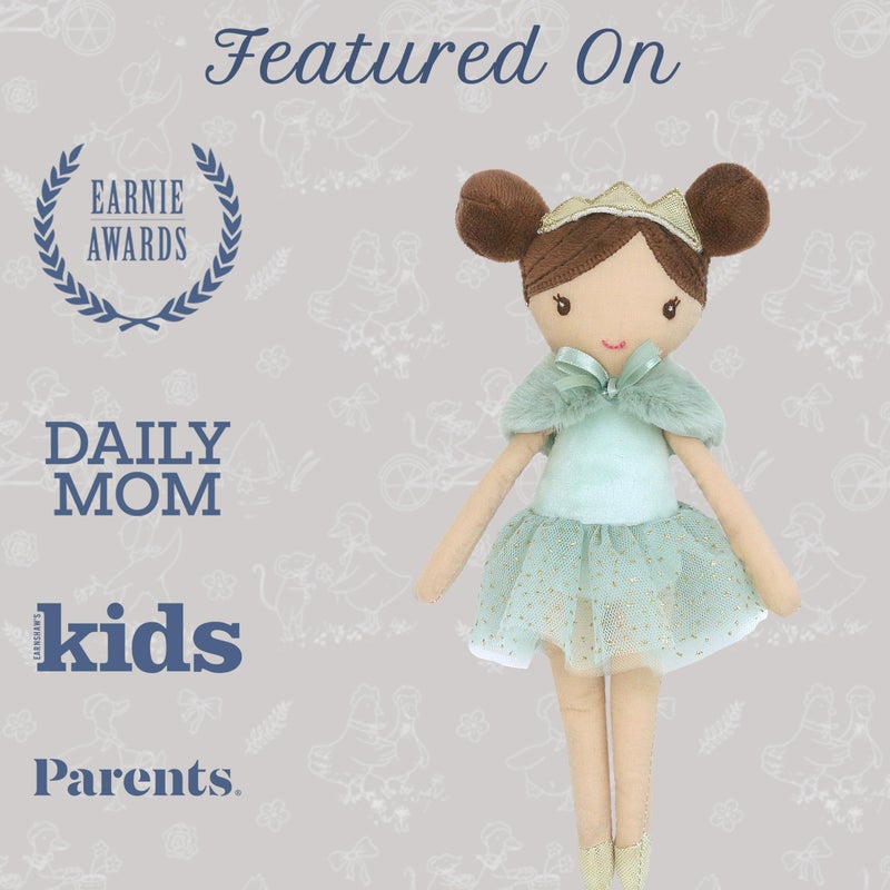 MON AMI Joelle The Princess Pocket Doll â€“ 10 Inches | Soft Plush Princess Toy for Girls | Collectible Princess Doll for Cuddling & Play for Birthdays & Baby Showers - Image 5