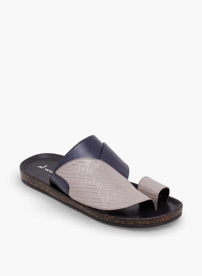 Al Waha Men Toe Loop Detail Arabic Sandals