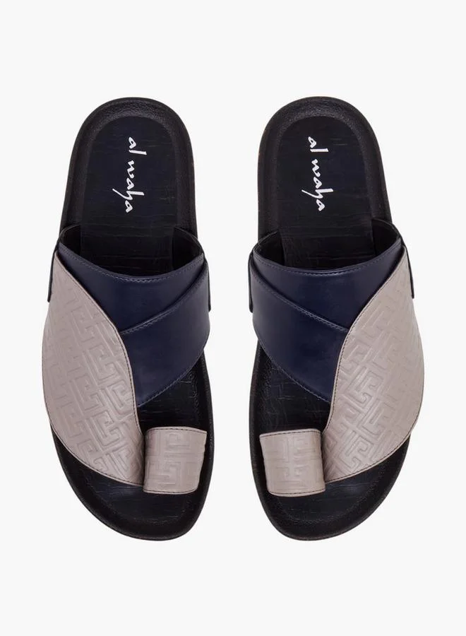 Al Waha Men Toe Loop Detail Arabic Sandals
