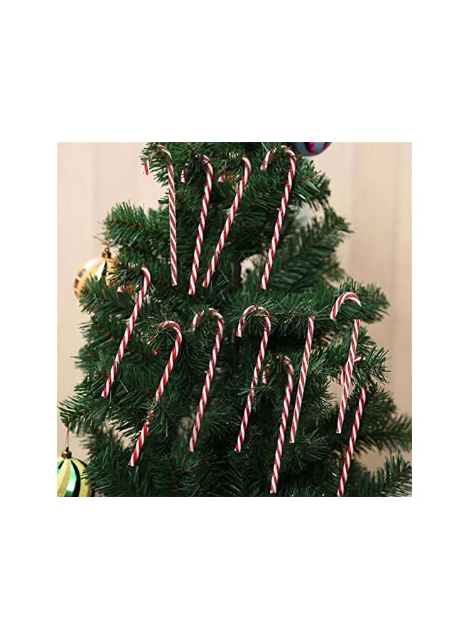 The Bros زينة عيد الميلاد على شكل عصي الحلوى، زينة شجرة عيد الميلاد على شكل عصي الحلوى | عبوة 50 زينة عيد الميلاد على شكل عصي الحلوى، زينة معلقة لشجرة عيد الميلاد، هدية عيد الشكر للمنزل داخلي وخارجي - Image 3