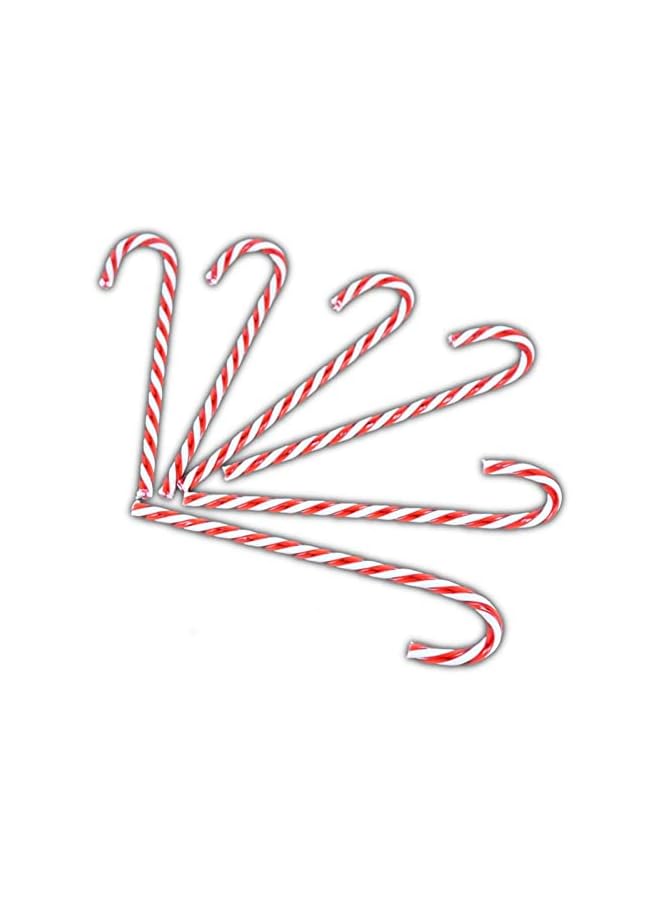 The Bros زينة عيد الميلاد على شكل عصي الحلوى، زينة شجرة عيد الميلاد على شكل عصي الحلوى | عبوة 50 زينة عيد الميلاد على شكل عصي الحلوى، زينة معلقة لشجرة عيد الميلاد، هدية عيد الشكر للمنزل داخلي وخارجي - Image 5
