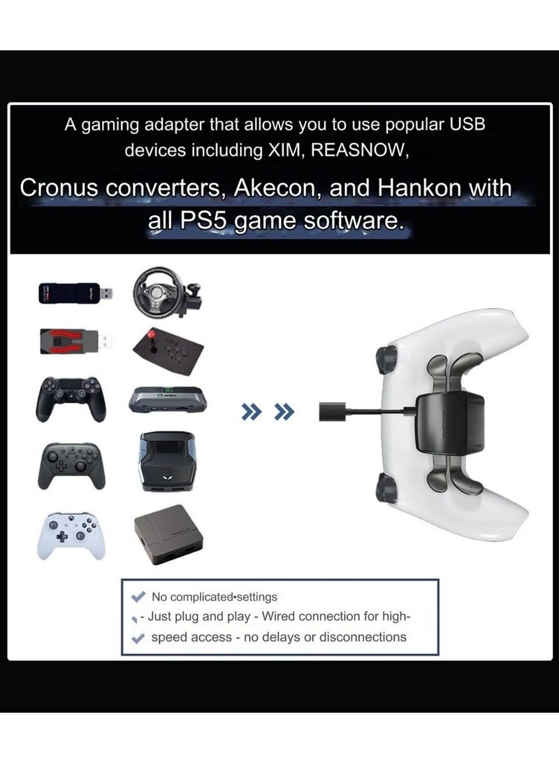Besavior 2023 Version PS5 Controller, DIY Kit, Gaming Converter, Back Button, Direct Insertion of PS5, Wired/Wireless Connection, No Delay, Stable with All PS5 Game Software - Image 5