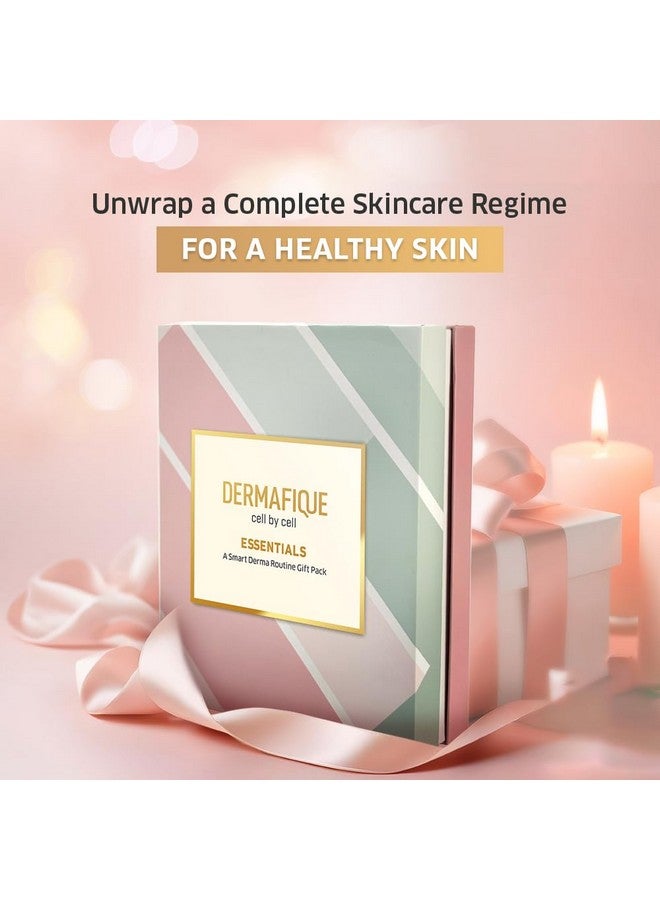 Dermafique Gift Essentials- A Smart Skincare Routine Gift Set Of 3, Sunscreen, Face Wash, Face Cream, Gifts For Women & Men, Dermatologist Tested On Indian Skin, Gift Item, Best Gift Hamper By Itc - Image 1