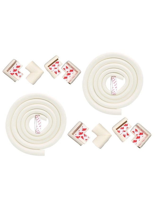 The Little Lookers Baby Proofing 2 Metre Lshaped Edge Guards Roll ; Child Safety Edge Protectors ; Safety Accessories For Babies Kids Children (White 2 Proofing & 8 Corner Guard)  - Image 2