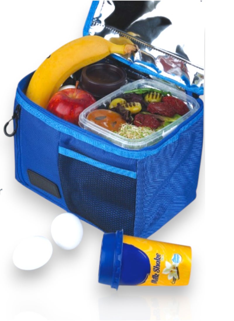 kleez - Insulated Lunch Bag – Reusable Food Carrier with Leakproof Lining & Thermal Insulation – Durable, Lightweight & Portable for Work, School & Travel – Foldable after Use Medium Size - Image 1