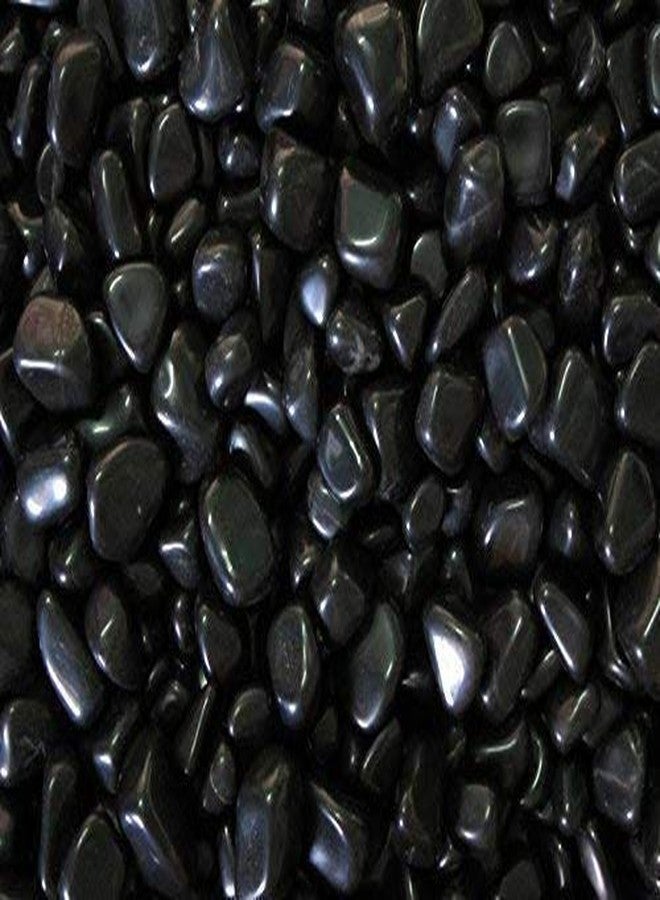 Bum Bum Bhole Polished Marble Pebbles for Garden D?cor (2.5 Kg, 15-35 mm, White & Black) - Image 3