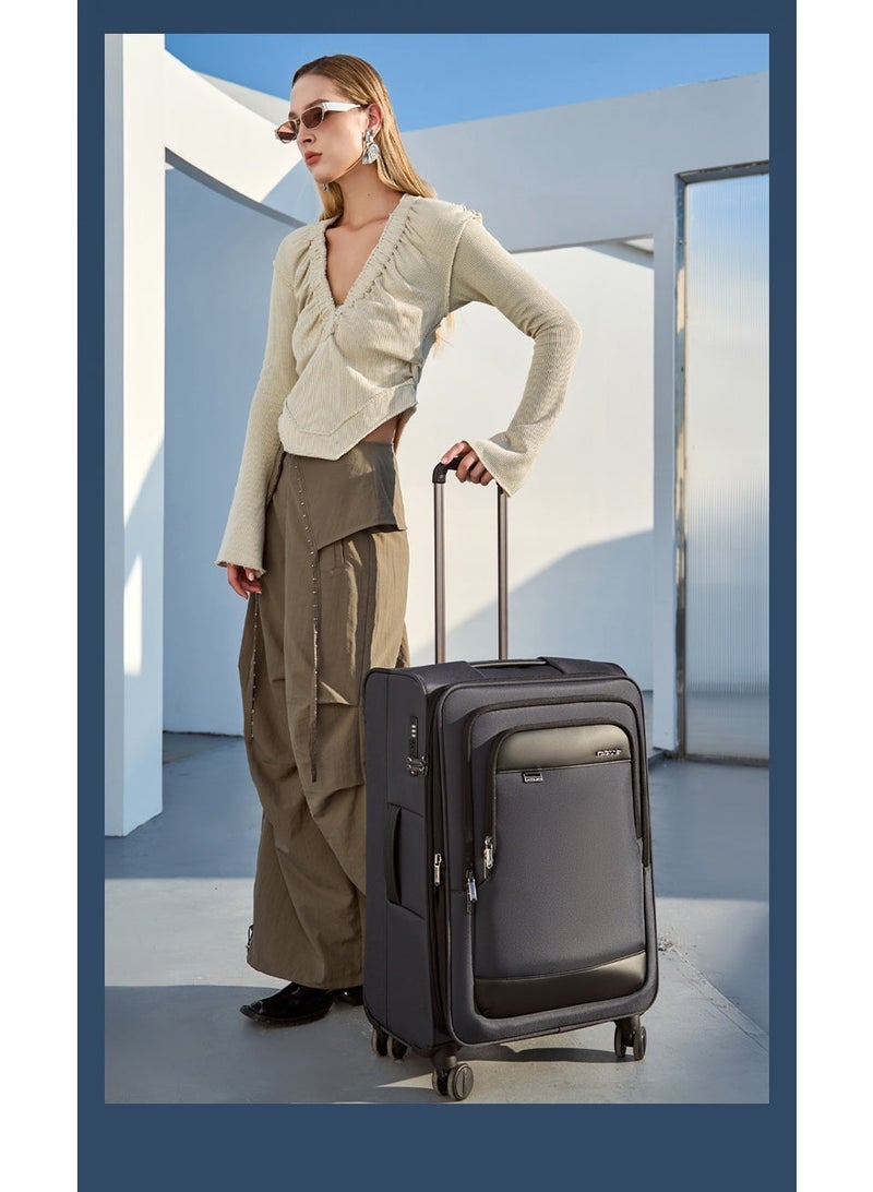 أركتيك هانتر حقيبة سفر بعجلات LGX004 مقاس 28 بوصة من اركتيك هانتر - مصنوعة من قماش عالي الجودة ومتين ومقاوم للماء، مزودة بعجلات صامتة وقفل أمان. - Image 2