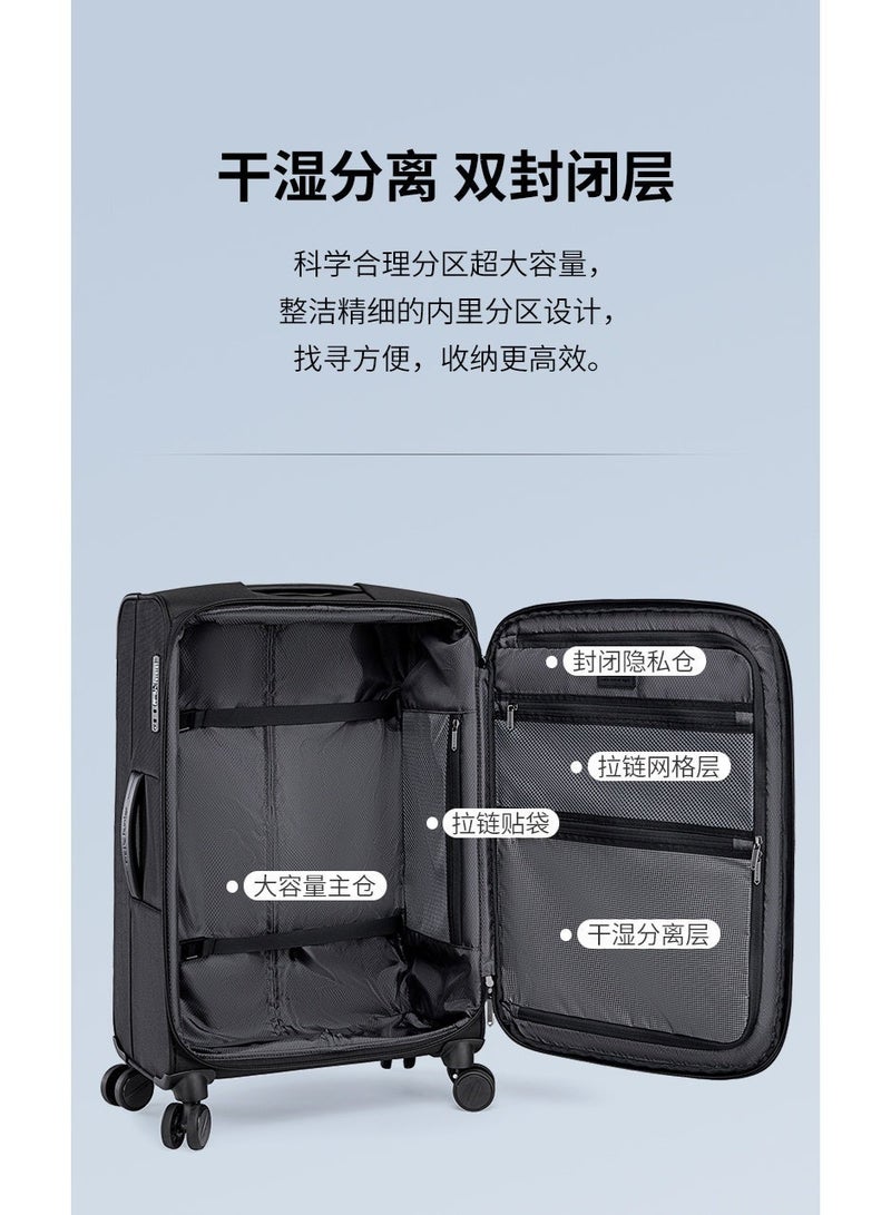 أركتيك هانتر حقيبة سفر بعجلات LGX004 مقاس 28 بوصة من اركتيك هانتر - مصنوعة من قماش عالي الجودة ومتين ومقاوم للماء، مزودة بعجلات صامتة وقفل أمان. - Image 4