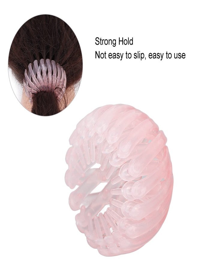 Betued Bird Nest Hair Claw, Expandable Ponytail Holder, Fashionable Bird Nest Hair Clip for Women Girls (Jelly powder) - Image 4