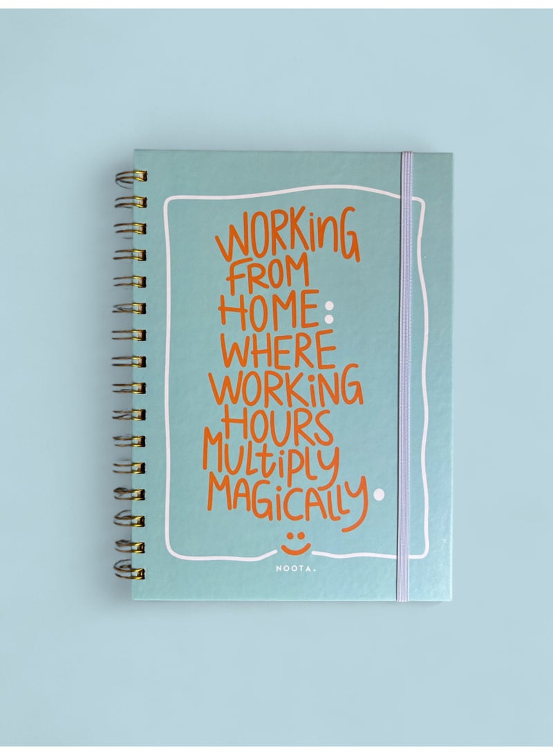 Noota MULTIPLY WORK HOURS A5 Notebook 100 papers, Hardcover