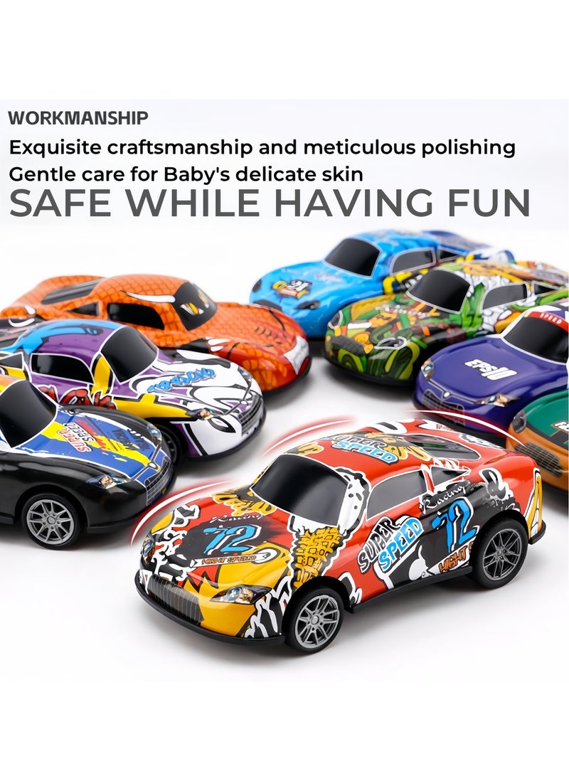 ARUWA Toys Cars Party Favors Pull Back Race Cars Toy Mini Kids Toys for Boys Girls Toddlers Party Goodie Bag for K-12 Years Old Kids Boys Girls Gift with 18 Pcs Toy Cars 1 Pcs Toy fighter 1 Pcs Toy Launch track - Image 5