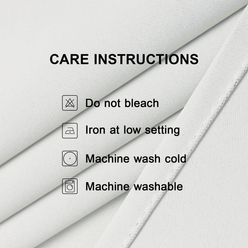 Cucraf Grayish White Blackout Curtains 84 Inch Length 2 Panels Set  Room Darkening Curtains & Drapes For Living Room Bedroom  Thermal Insulated Light Blocking Grommet Window Curtain (W52 X L84 Inch) - Image 5