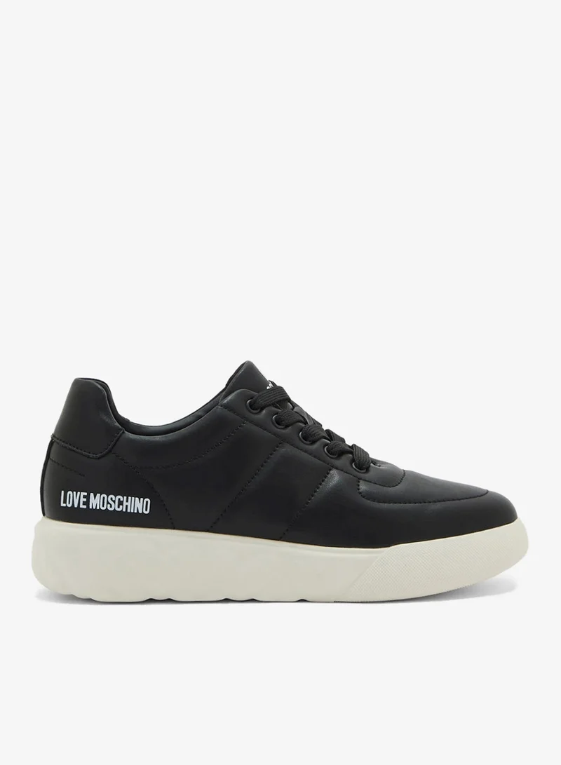 Love Moschino Lace Up Low Top Sneakers