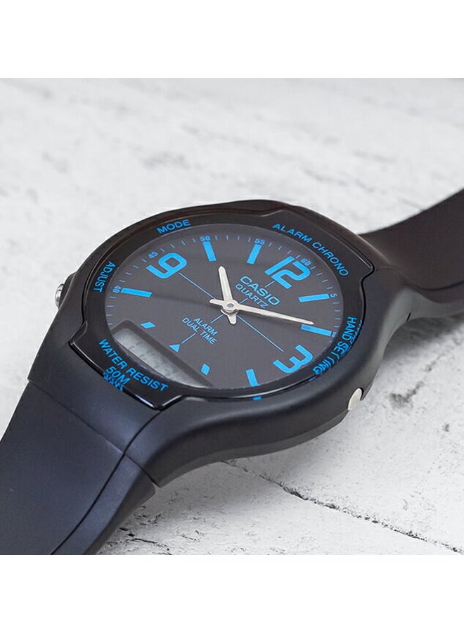 CASIO Men Water Resistant Analog-Digital Watch AW-90H-2BV - Image 4