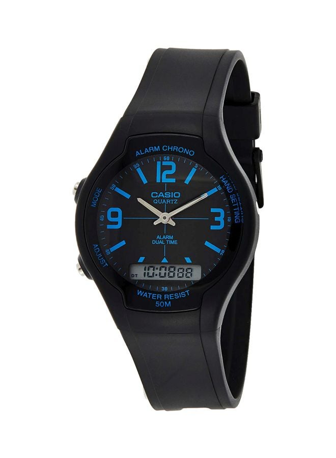 CASIO Men Water Resistant Analog-Digital Watch AW-90H-2BV - Image 1