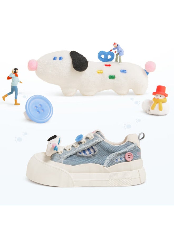 Ttkj Tttj Thick-soled Heightening Chunky Shoes For Women, Cute Sausage Dog Pattern, Versatile Floral Sneakers, Canvas Casual White Shoes - Image 3