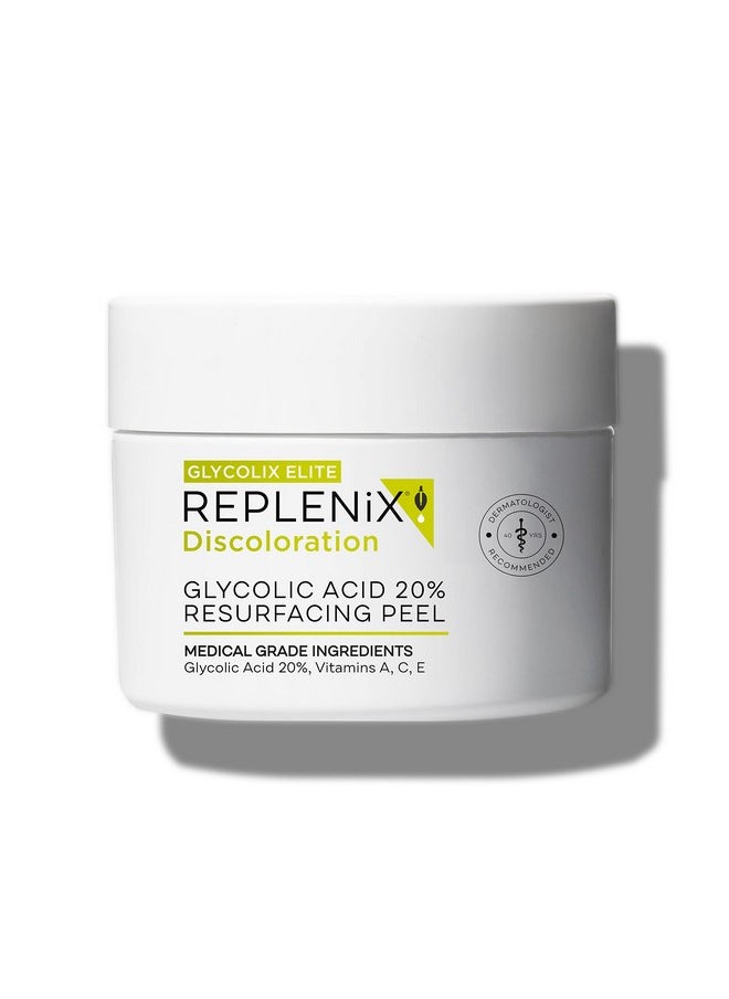 Glycolix - Replenix Glycolix Elite Glycolic Acid Resurfacing Peel Pads Medical Grade Brightening And Exfoliating Treatment Travel Friendly Pads 60 Ct. - Image 1