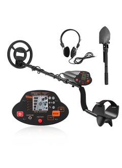 Metal Detector Underground Metal Finder Gold Detector Treasure Hunter Gold Seeker with LCD Display with Headphone & Metal Shovel