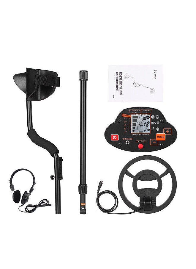 Generic - Metal Detector Underground Metal Finder Gold Detector Treasure Hunter Gold Seeker with LCD Display with Headphone & Metal Shovel - Image 1