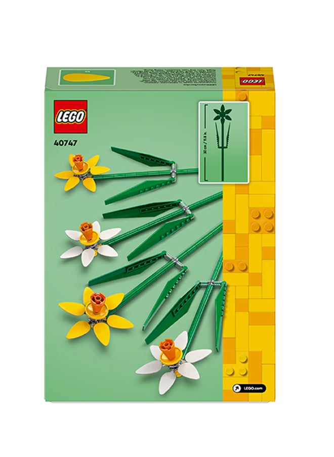 LEGO - Botanicals Daffodils - Faux Flowers Building Set - Desk Decoration or Floral Bouquet Home Decor - Gift for 8+ Year Old Girls, Boys and Teenagers - Botanical Collection - 40747 (216 pieces) - Image 1