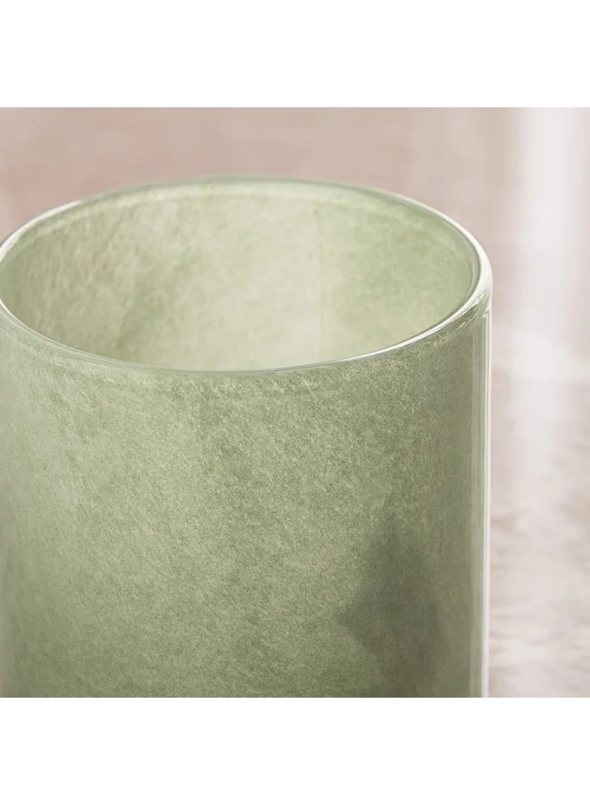 Home Box Auden Textured Glass Candleholder 10 x 10 x 10 cm