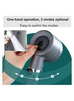 ABJ Shower Head with Handheld, Shower Heads High Pressure, High Flow Even with Low Water Pressure Held Showerhead Set, Filtered Showerhead with extra two cotton Filters  - Image 5