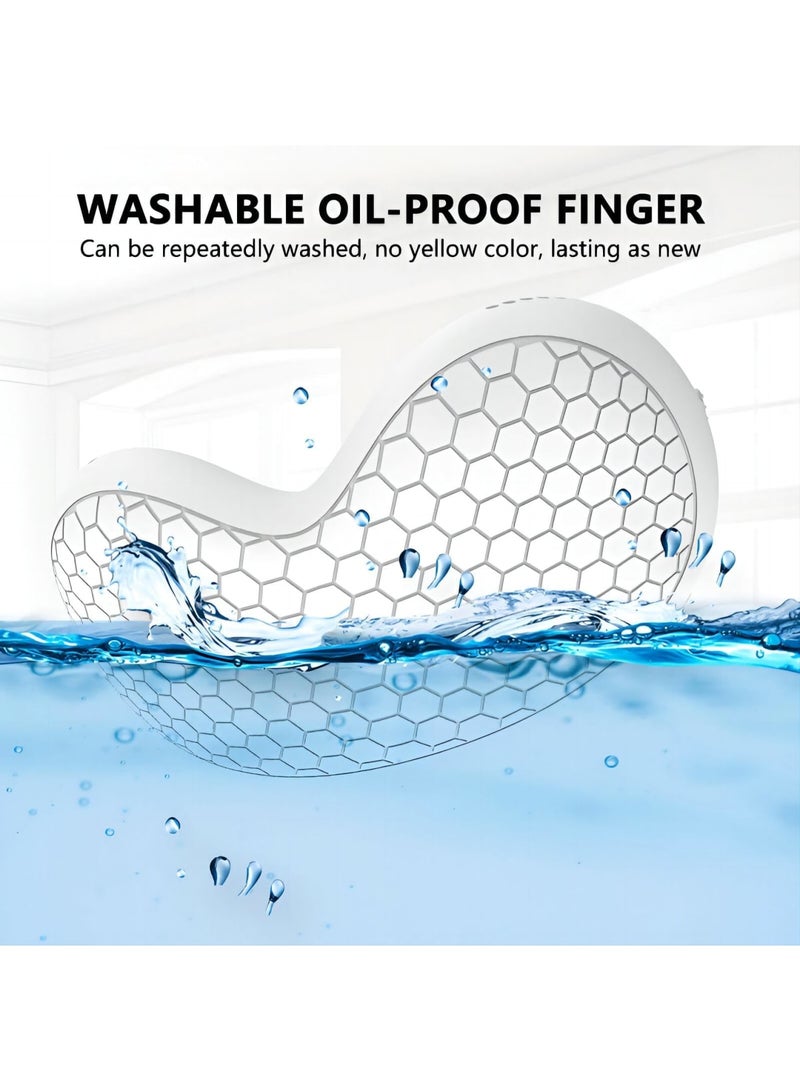 SYOSI متوافق مع حافظة وغطاء حماية Apple Vision Pro غطاء حماية كامل لسماعة الواقع الافتراضي Vision Pro 2024 الملحقات يوفر حماية فائقة ضد الخدوش أبيض - Image 2