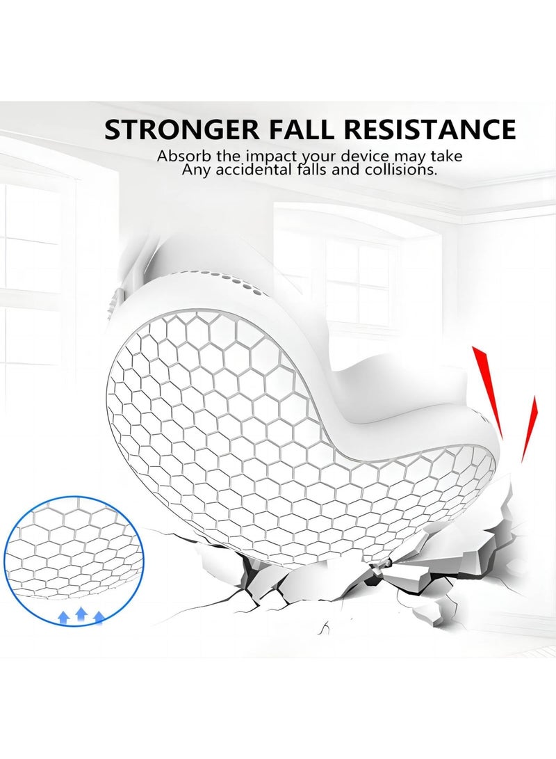 SYOSI متوافق مع حافظة وغطاء حماية Apple Vision Pro غطاء حماية كامل لسماعة الواقع الافتراضي Vision Pro 2024 الملحقات يوفر حماية فائقة ضد الخدوش أبيض - Image 3