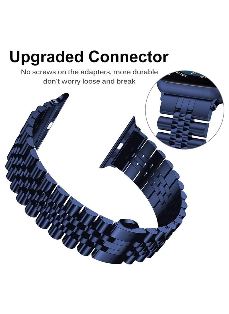 ELTRAZONE - Compatible with Apple Watch Strap 41 mm 40 mm 38 mm, Metal Replacement Strap with Butterfly Clasp iWatch Watch Strap for Apple Watch - Image 1