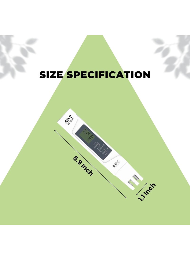 HM Digital HM DIGITAL AP2 AquaPro Water Quality Tester EC  - Image 3