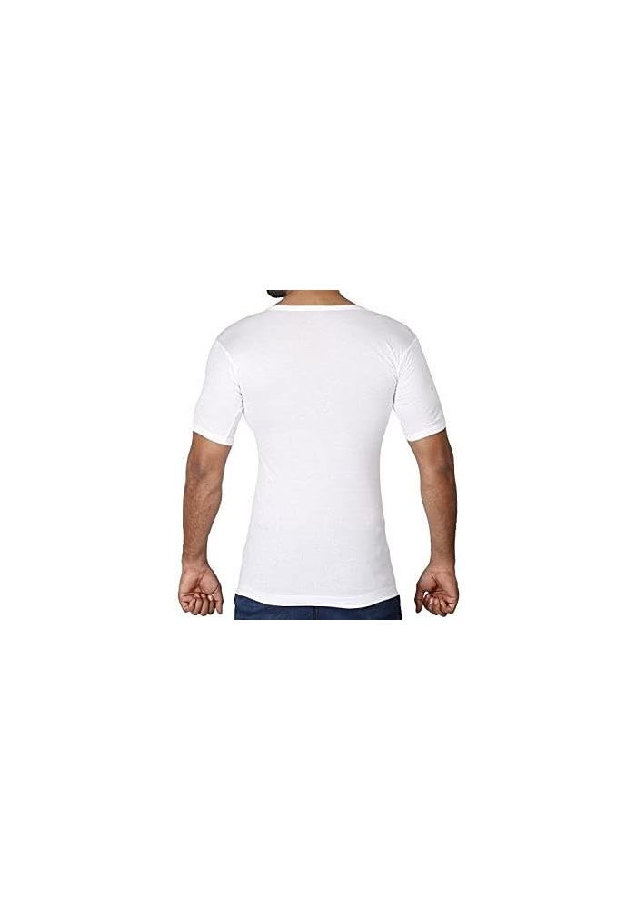 RUPA Men's Frontline Undershirt T-Shirt - Classic Fit, Short Sleeve, White - Image 2