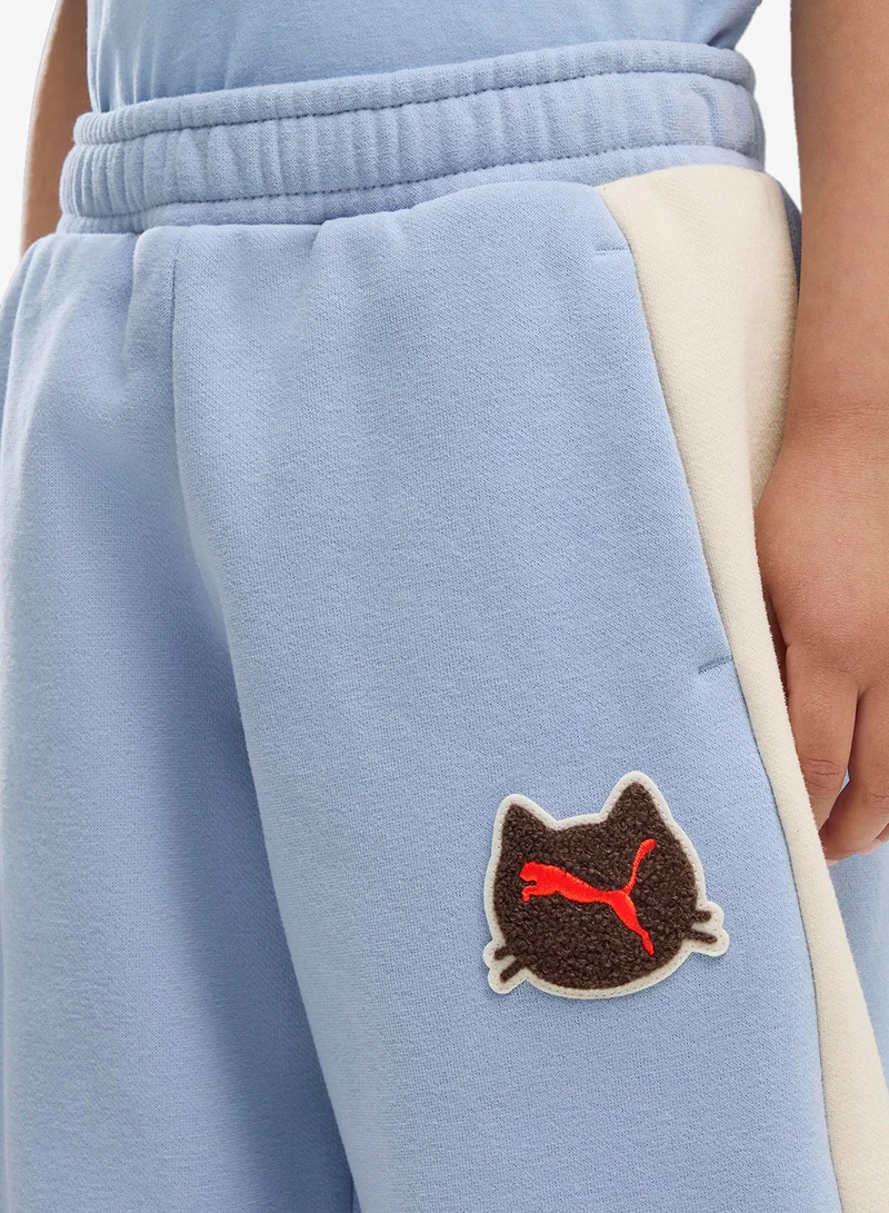 Puma Chambray Blue Kids T7 Imaginary Friend Barrel Sweatpants  | Best Price UAE