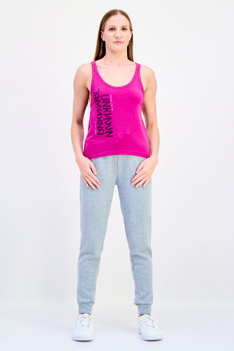 Reebok Women Sportswear Fit Sleeveless Training Tank Top, Purple - Image 4