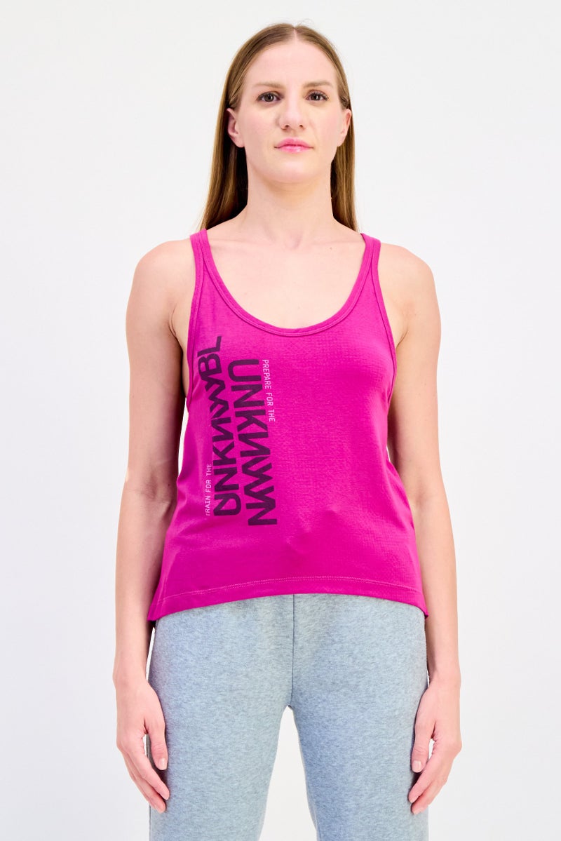 Reebok Women Sportswear Fit Sleeveless Training Tank Top, Purple - Image 1