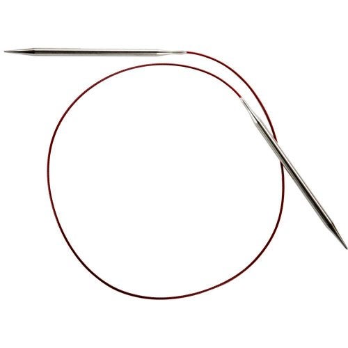 ChiaoGoo 32-Inch Red Lace Stainless Steel Circular Knitting Needles, 5/3.75mm - Image 2
