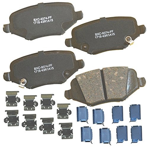 Bendix Premium SBC1719 Ceramic Rear Brake Pads for Chrysler Town & Country 2016-2012, Dodge Grand Caravan 2016-2012, Journey 2013, Ram C/V 2015-2012, Volkswagen Routan 2014 - Image 1