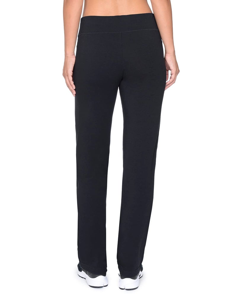 Danskin Women's Plus SizeDanskin Sleek Fit Yoga Pant, Black, 1X - Image 5