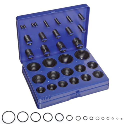Serplex® 382Pcs Rubber O Rings with Storage Case Assorted 15Pcs Sizes Metric Rubber Rings Replacement O Rings for Automotive Plumbing Faucet Repair - Image 1