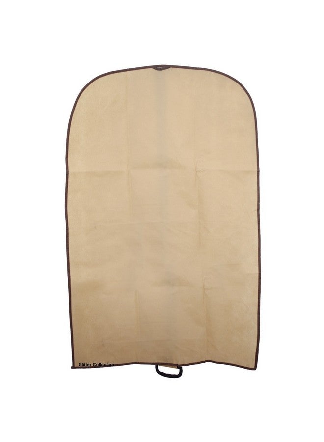 Glitter Collection (TM) Men's Coat Blazer Cover Foldover Breathable Garment Bag with Handles and Gusset - Cream COT005 - Image 2