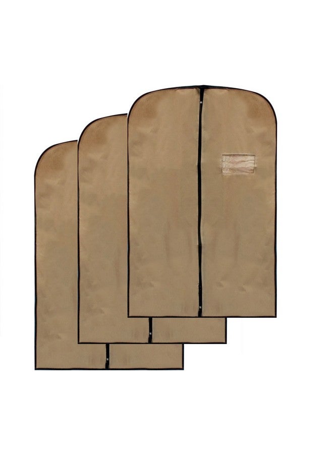 Glitter Collection (TM) Men's Coat Blazer Cover Foldover Breathable Garment Bag with Handles and Gusset - Cream COT005 - Image 1