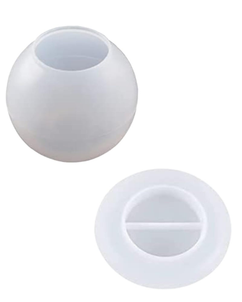Snoogg Snoogg Pack of 2 Tea Light Candle Molds 3 inch Round Glove Design and 4 inch Round Oval Edge Perfect for DIY and Home Decor Special Events  - Image 1