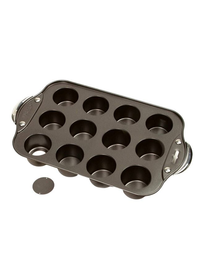 صينية تشيز كيك صغيرة مزودة بمقبض أسود 14x8x1.75بوصة - Image 1