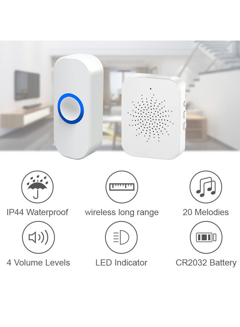 general USB Doorbell Voice Smart Home Wireless Remote Control Remote Electronic Music Doorbell to Enhance the Convenience of Life - Image 3