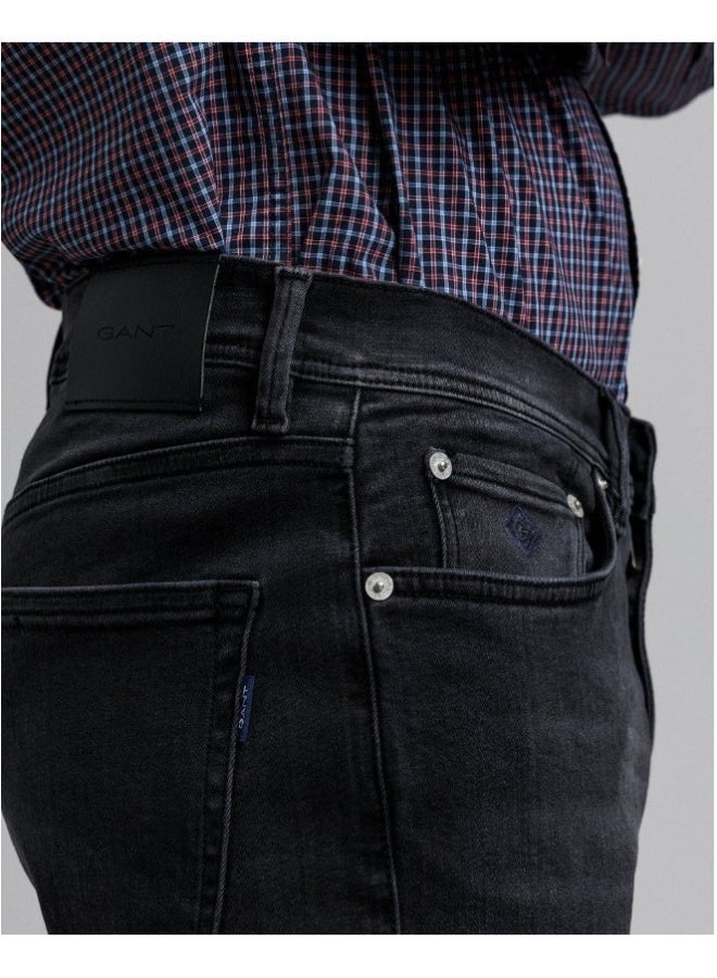 Gant Maxen Extra Slim Fit Active-Recover Black Jeans - Image 4