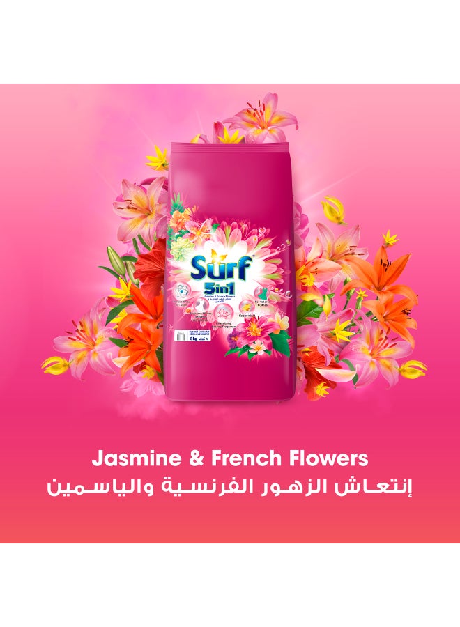 Surf Fabric Solution Wash Washing Powder Semi-Automatic, Jasmine & French Flowers, 8 KG - Image 4