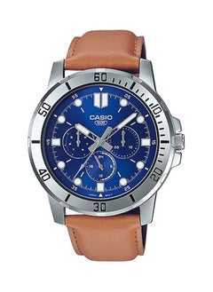 Leather Chronograph Watch MTP-VD300L-2EUDF